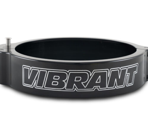 Vibrant 4in O.D. Aluminized HD 2.0 Clamp - Anodized Black (Clamp Only)