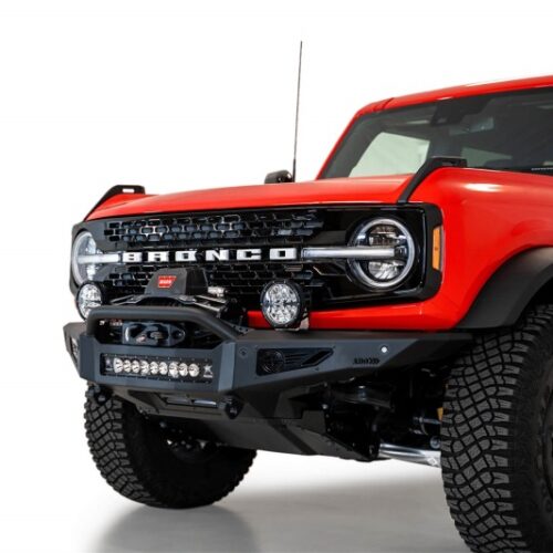 Addictive Desert Designs for 2021+ Ford Bronco Rock Fighter Front Bumper - Hammer Black - Image 5