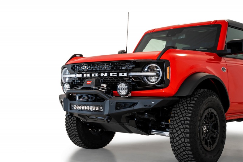 Addictive Desert Designs for 2021+ Ford Bronco Rock Fighter Front Bumper - Hammer Black - Image 5