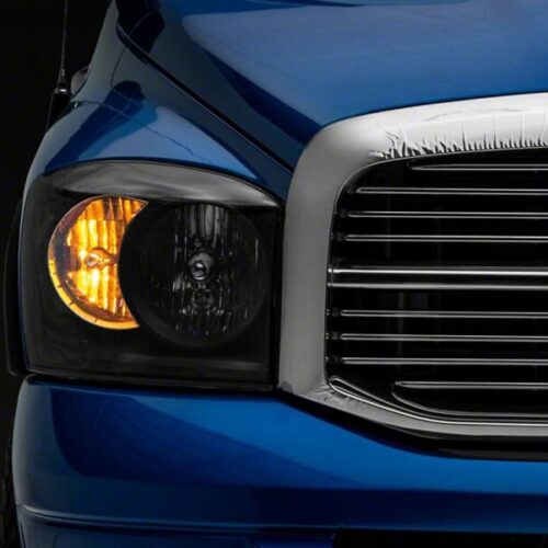 Raxiom for 2006-2008 Dodge RAM 1500 Axial Series Euro Headlights- Black Housing- Clear Lens - Image 2