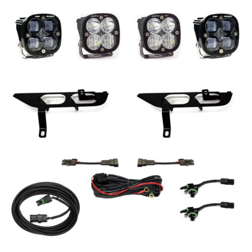 Alternative view of Baja Designs for 2021+ Ford F150 Fog Pocket Kit SAE Clear Squadron Pro DC