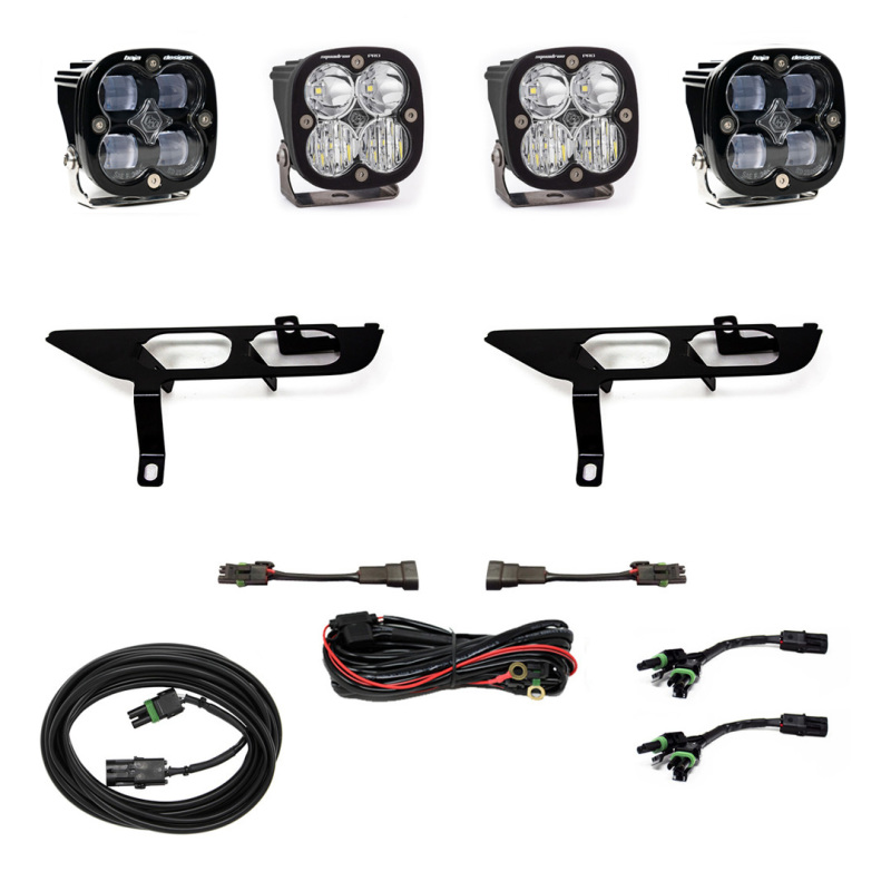 Baja Designs for 2021+ Ford F150 Fog Pocket Kit SAE Clear Squadron Pro DC - Image 2