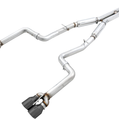 AWE Tuning Track Edition Exhaust - Quad Diamond Black Tips for 2015+ Dodge Challenger 6.4L/6.2L SC - Image 4