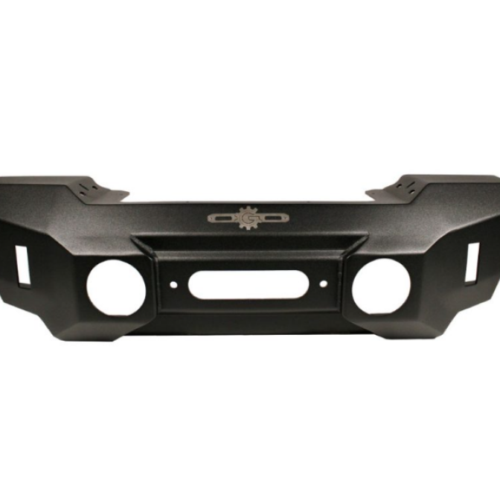 Rock Slide 07-18 Jeep Wrangler JK Big Sky Aluminum Stubby Front Bumper w/ Winch Plate