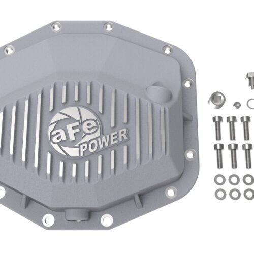 aFe Power 21-22 RAM 1500 TRX HEMI V8 6.2L(sc) Street Series Rear Differential Cover Raw w/ Machined Fins - Image 3