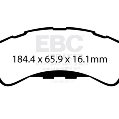 EBC 2021+ Ford Bronco (6th Generation) 2.3T Extra Duty Front Brake Pads - Image 3