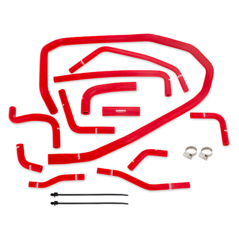 Mishimoto Radiator Coolant Ancillary Hoses Kit for 2015 Subaru WRX Red Silicone - Image 2