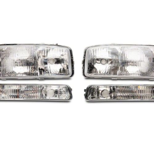 Alternative view of Raxiom for 1999-2006 GMC Sierra 1500 Axial Series OEM Style Rep Headlights- Chrome Housing (Clear Lens)