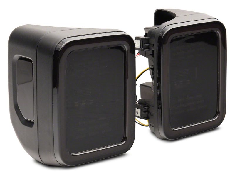 Raxiom for 2020-2023 Jeep Gladiator JT LED Tail Lights- Black Housing (Smoked Lens) - Image 2