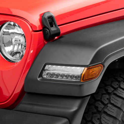 Raxiom for 2018-2023 Jeep Wrangler JL Sport Axial Series Sequential LED Parking/Turn Signal Lights- Chrome