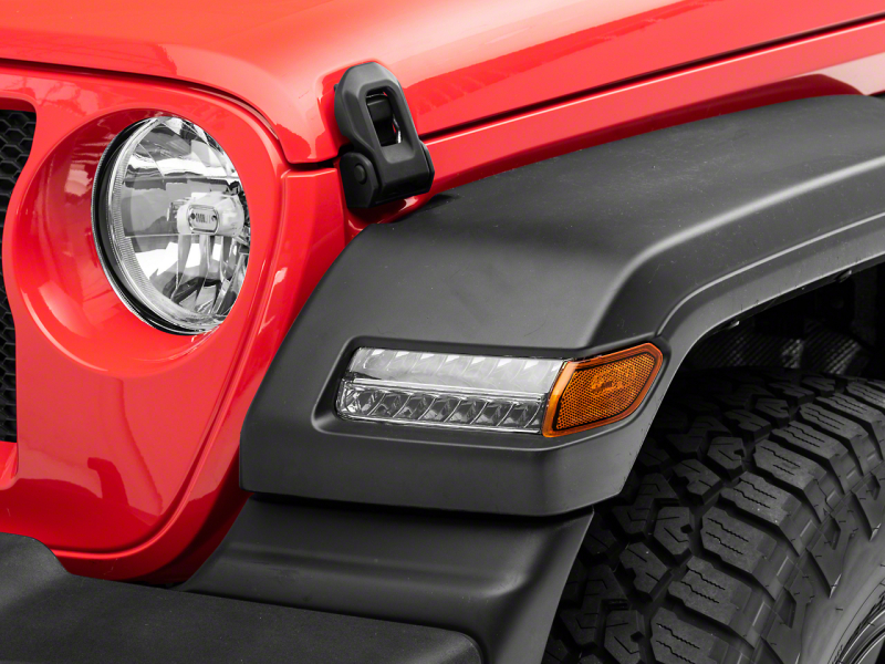 Raxiom for 2018-2023 Jeep Wrangler JL Sport Axial Series Sequential LED Parking/Turn Signal Lights- Chrome