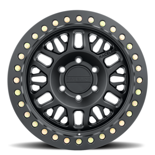 Raceline RT951B Ryno 17x9in / 5x127 BP / -12mm Offset / 83.82mm Bore - Satin Black Beadlock Wheel - Image 4