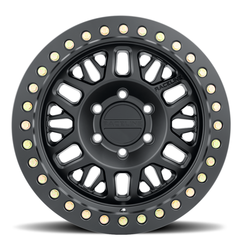 Raceline RT951B Ryno 17x9in / 5x127 BP / -12mm Offset / 83.82mm Bore - Satin Black Beadlock Wheel - Image 4