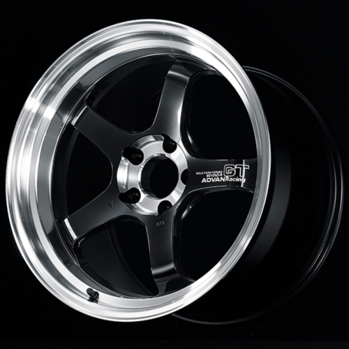 Advan YAQC8L24EDPB GT Beyond-R 18X10.5 / +24 Off / 5x114.3 BC / 73mm Bore / Diamond Cut and Dark Platinum Black
