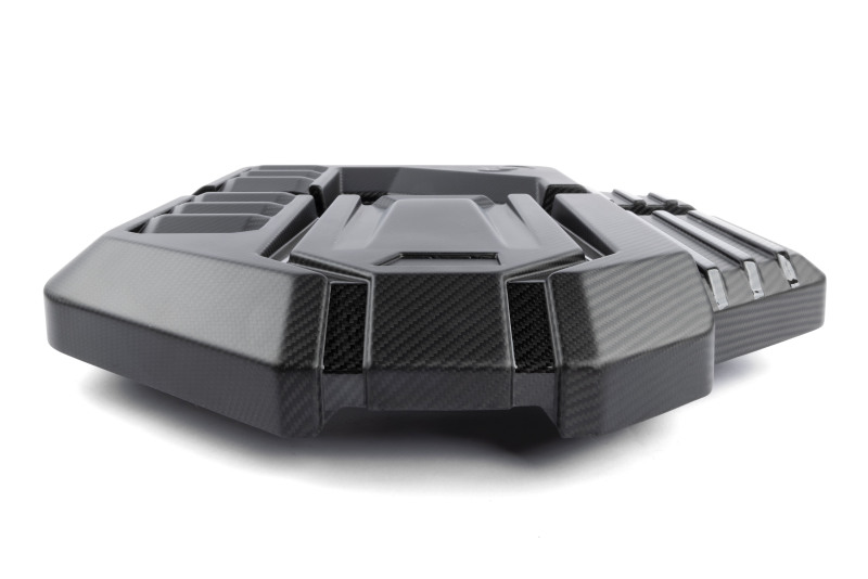 Dinan for 21-27 BMW M2/M3/M4 (G80/G82/G87) Matte Carbon Fiber Engine Cover w/Gloss Accents - Image 9