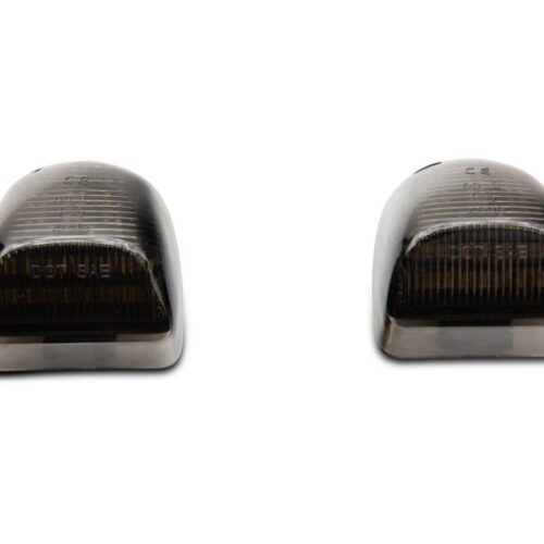 Raxiom for 2001-2013 Chevrolet Silverado/GMC Sierra 1500 Axial Series LED License Plate Lamps- Smoked - Image 3