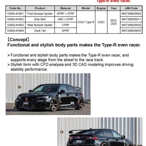 HKS BODY KIT TYPE-S FL5 R-Spoiler - Image 2