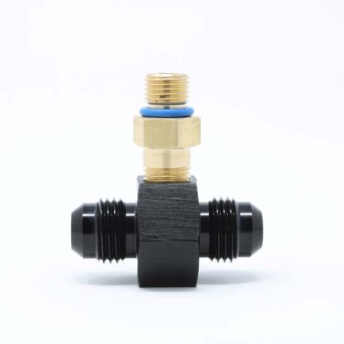 Aeromotive VaporWorx Gauge Setting Fitting Adapter - (1) AN-06 Male-Male Union & 1/8in NPT Port - Image 6