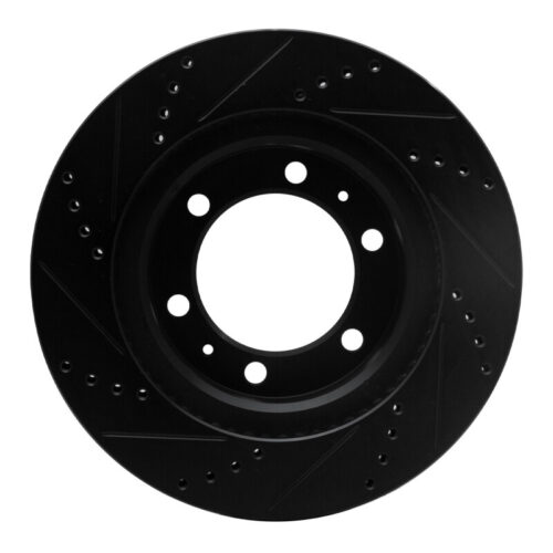 DFC 03-23 Toyota Tacoma Front Right Drilled & Slotted Black Brake Rotor - Image 5