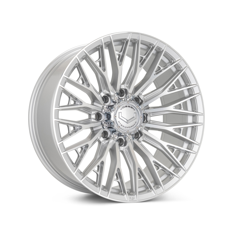 Vossen HFX-6 22x12 - 6x139.7 - ET-44 - Ultra Deep - 106.1 - Silver Polished Wheel