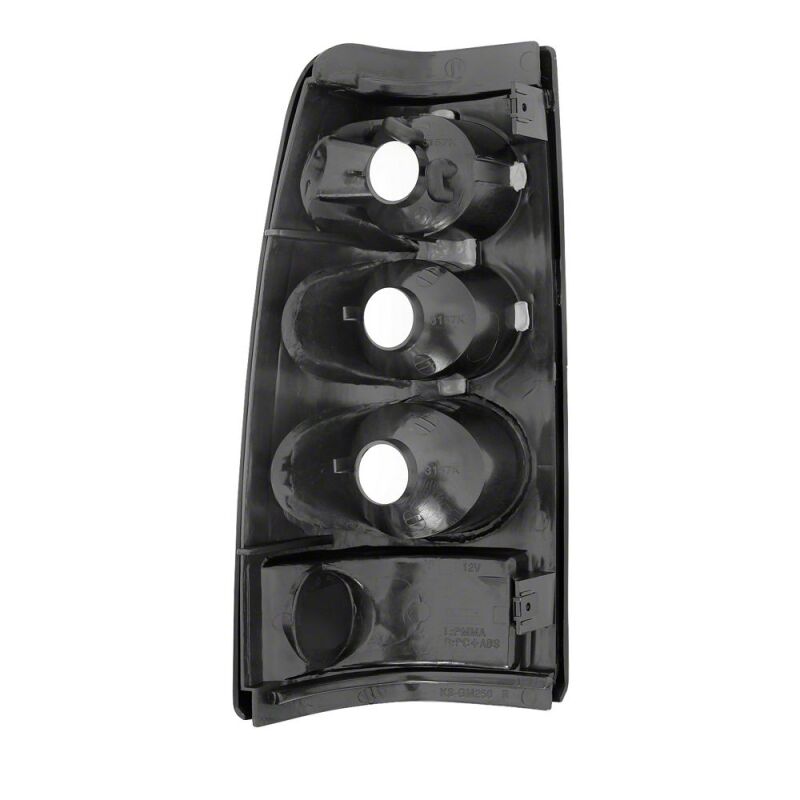 Raxiom for 1999-2002 Chevrolet Silverado 1500 Fleetside Axial Series Tail Lights- Black- Smoked Lens - Image 2