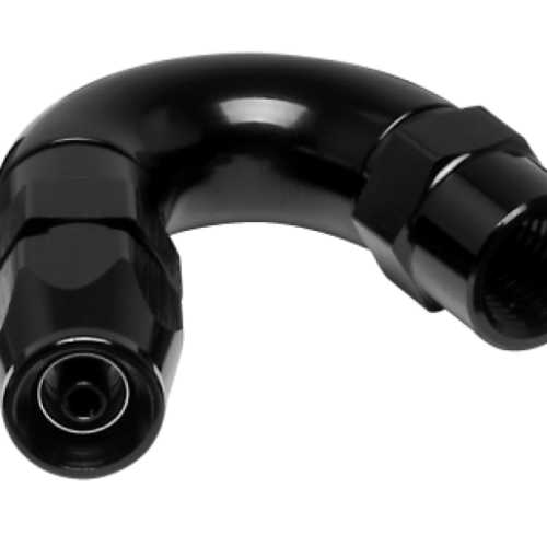 Vibrant -3AN 150 Degree High Flow Hose End Fitting for PTFE Lined Hose