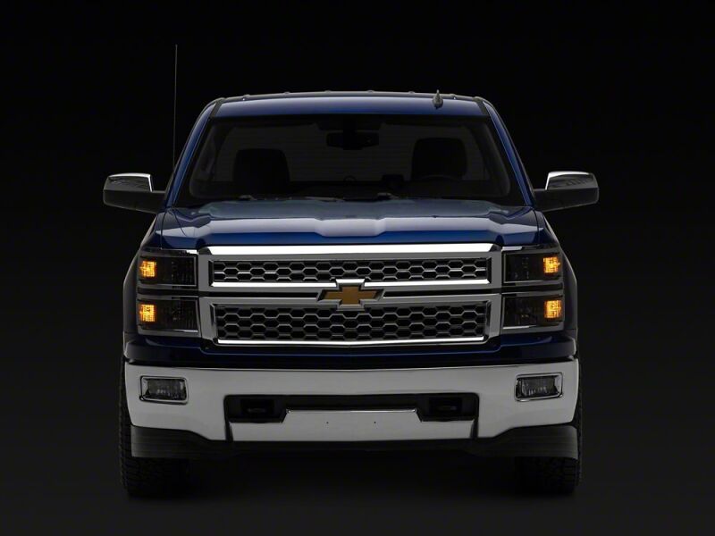 Raxiom for 2014-2015 Chevrolet Silverado 1500 OE Style Headlights/ Chrome Trim- Black - Clear Lens - Image 9