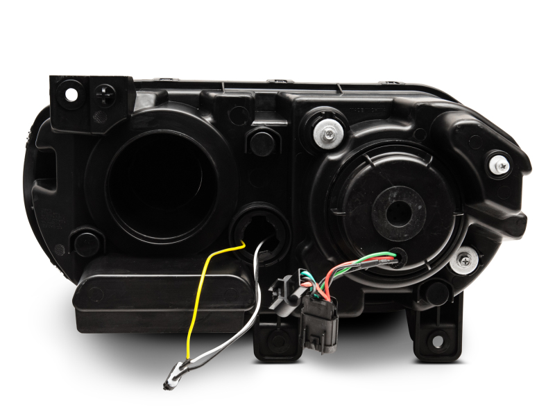 Raxiom for 2008-2014 Dodge Challenger Halo Projctr Headlights w/Sequential Turn Signals-Blk Hsng(Clear Lens) - Image 5