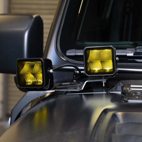 DV8 Offroad 3in Elite Series LED Amber Pod Light