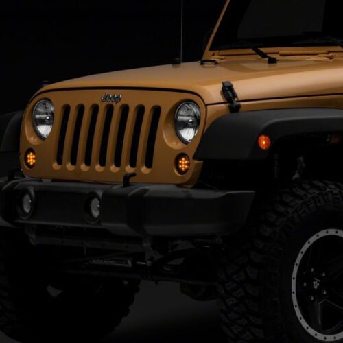 Raxiom for 2007-2018 Jeep Wrangler JK Axial Series LED Turn Signals- Smoked - Image 6