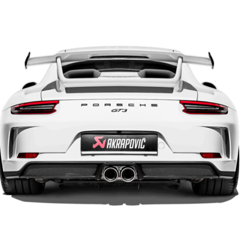Akrapovic Slip-On Race Line (Titanium) w/Titanium Tail Pipe Set for 2018 Porsche 911 GT3 (991.2)