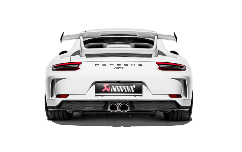 Akrapovic Slip-On Race Line (Titanium) w/Titanium Tail Pipe Set for 2018 Porsche 911 GT3 (991.2)