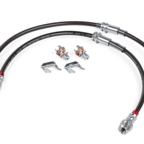 APR 05-22 Audi A3/05-22 Volkswagen GTI/Jetta/Passat Braided Stainless Steel Brake Line Set - Front
