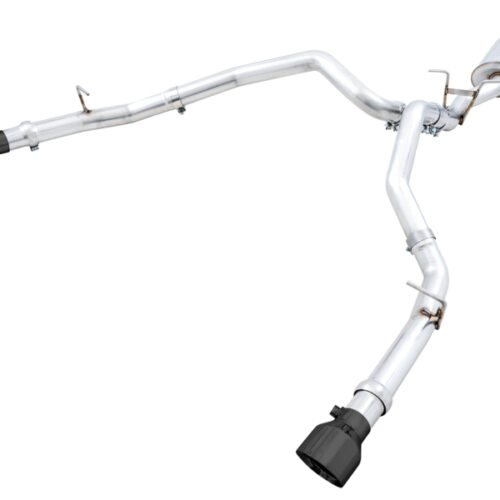 AWE Tuning Cat-Back Exhaust - Diamond Black Tips for 19-21 RAM 1500 5.7L (w/Cutouts) 0FG Dual Rear Exit
