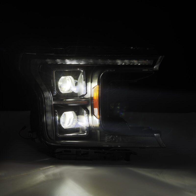 AlphaRex 18-20 Ford F-150 (Req. Conv F150 w/LED) LUXX LED Proj HL Alpha-Blk w/Actv Lt Seq Sig SB DRL - Image 6