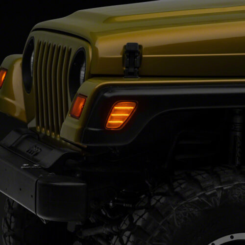 Raxiom for 1997-2006 Jeep Wrangler TJ Axial Series LED Side Marker Lamps- Clear