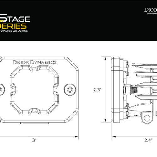 Diode Dynamics Stage Series Flush Mount Reverse Light Kit C2 Pro - Image 3