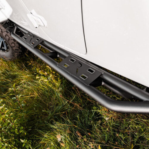 Alternative view of Rampage 20-22 Jeep Gladiator SRS Sidebar Rock Crawler Steps - Black