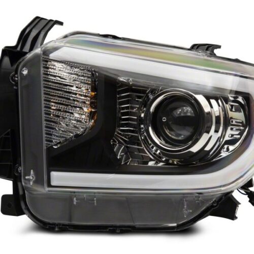 Raxiom for 2014-2021 Toyota Tundra Axial Projector Headlights w/ SEQL LED Bar- Black Housing (Clear Lens) - Image 3