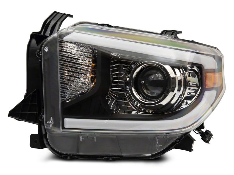 Raxiom for 2014-2021 Toyota Tundra Axial Projector Headlights w/ SEQL LED Bar- Black Housing (Clear Lens) - Image 3