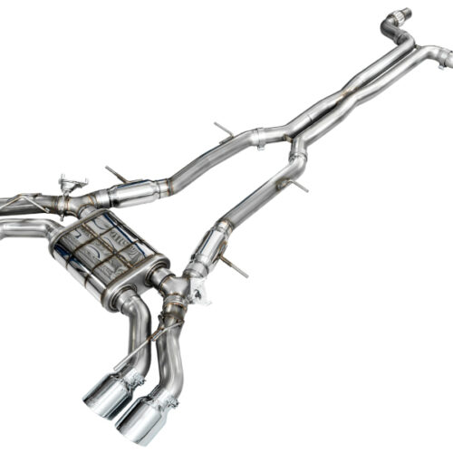 AWE Tuning 2021+ Cadillac CT4-V Blackwing SwitchPath Exhaust - Chrome Silver Tips