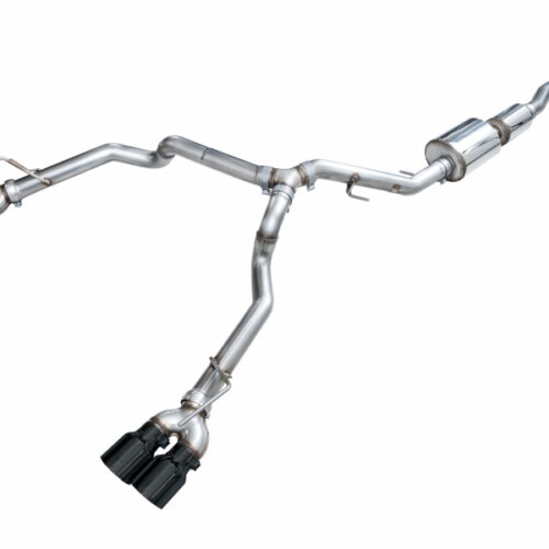 AWE Tuning 2021+ GMC Suburban/Yukon XL 5.3L 0FG Split Rear Exit Catback - Quad Diamond Blk Tips