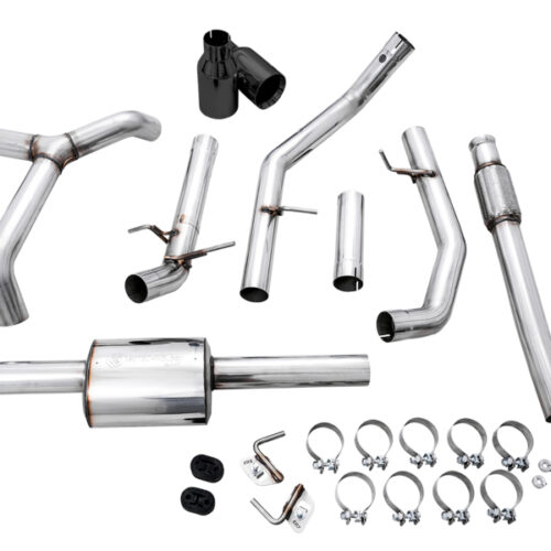 AWE Tuning 4th Gen GM 1500 5.3L 0FG Cat-Back Split Rear Exit (Flat Bumper) - Dual Diamond Tips - Image 6