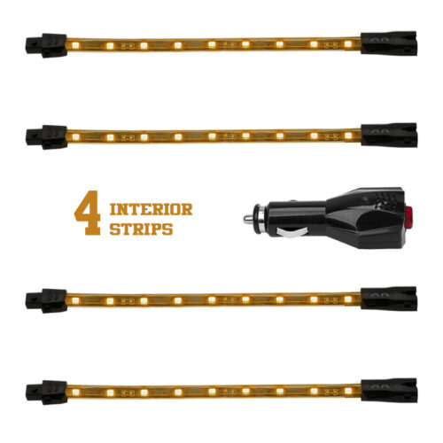 Alternative view of XK Glow Single Color XKGLOW UnderglowLED Accent Light Car/Truck Kit Amber - 4x8In