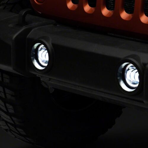 Raxiom for 2007-2023 Jeep Wrangler JK & JL Axial Series Halo LED Fog Lights- Amber - Image 6