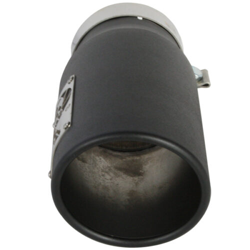 aFe Power Diesel Exhaust Tip Black- 4 in In x 5 out X 12 in Long Bolt On (Right) - Image 4
