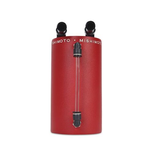Mishimoto Large Aluminum Oil Catch Can - Wrinkle Red - Image 4