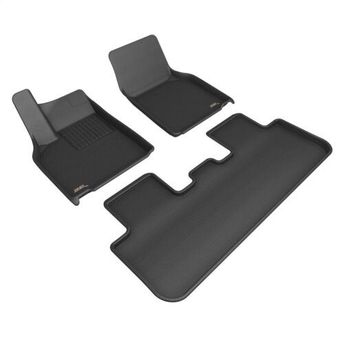 3D MAXpider L1TL05401509 2026 Tesla Model Y Juniper Kagu 1st & 2nd Row Floormats - Black