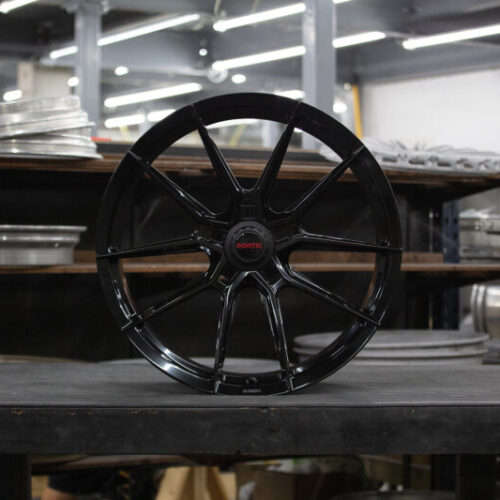 Vossen x Novitec NF10 21x9.5in - 5x114.3 BP - ET38 - Gloss Black Ferrari 296 Front Wheel