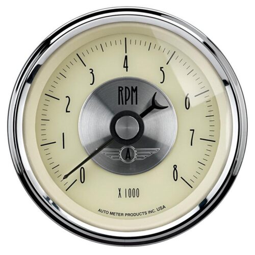 Alternative view of AutoMeter Gauge Kit 5 Pc 3-3/8in. & 2-1/16in. Elec Speedo W/Wheel Odo Prestige Antique. Ivory